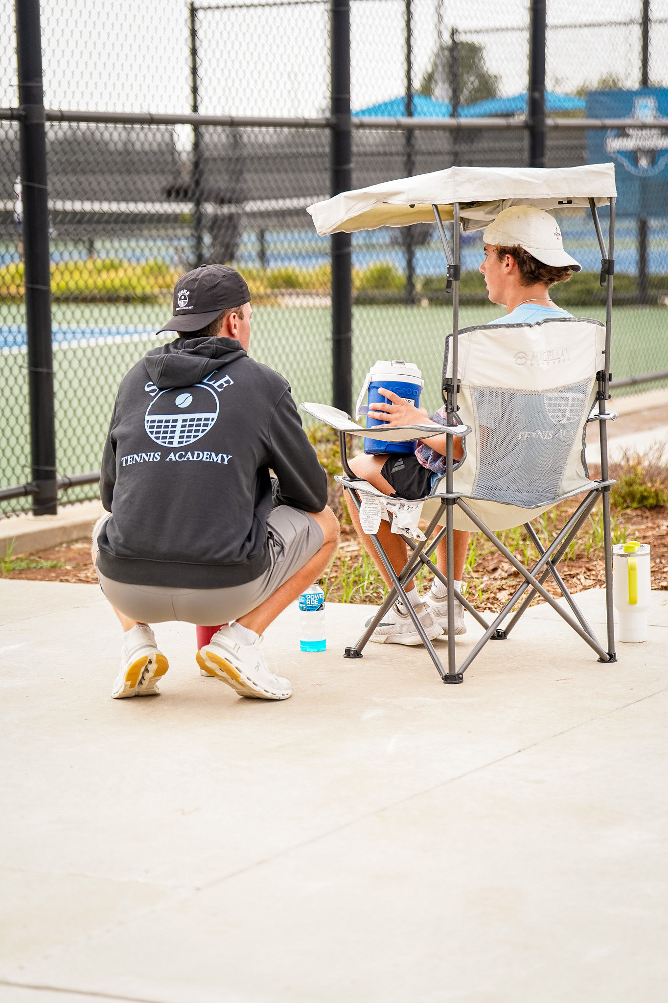 SIMPLE Tennis Academy athlete training on court