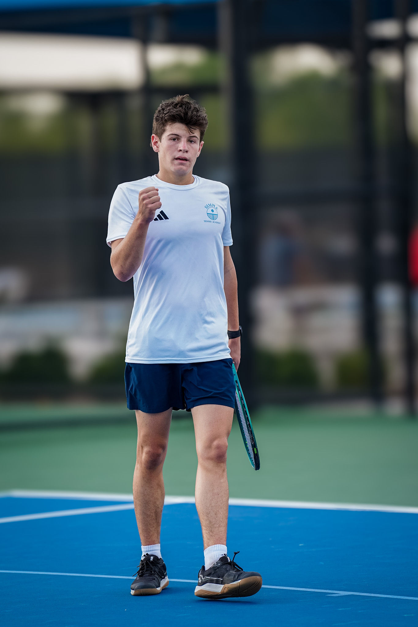 SIMPLE Tennis Academy athlete training on court