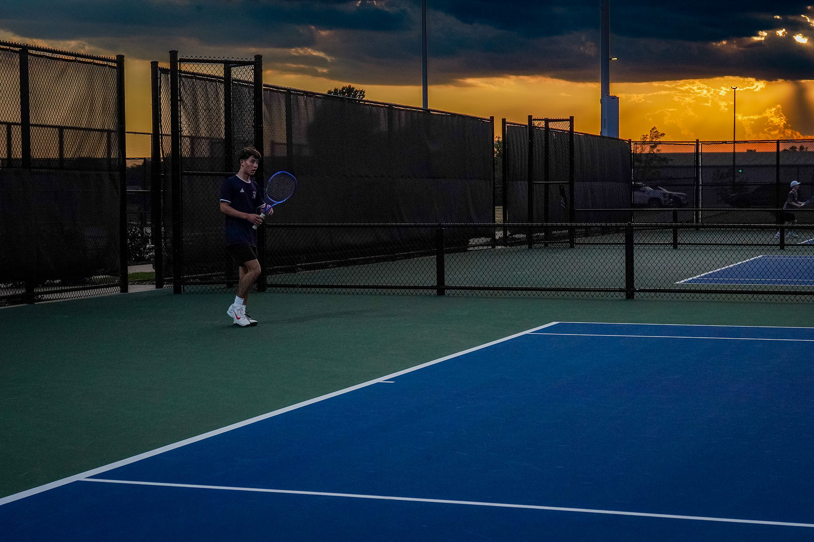 SIMPLE Tennis Academy athlete training on court