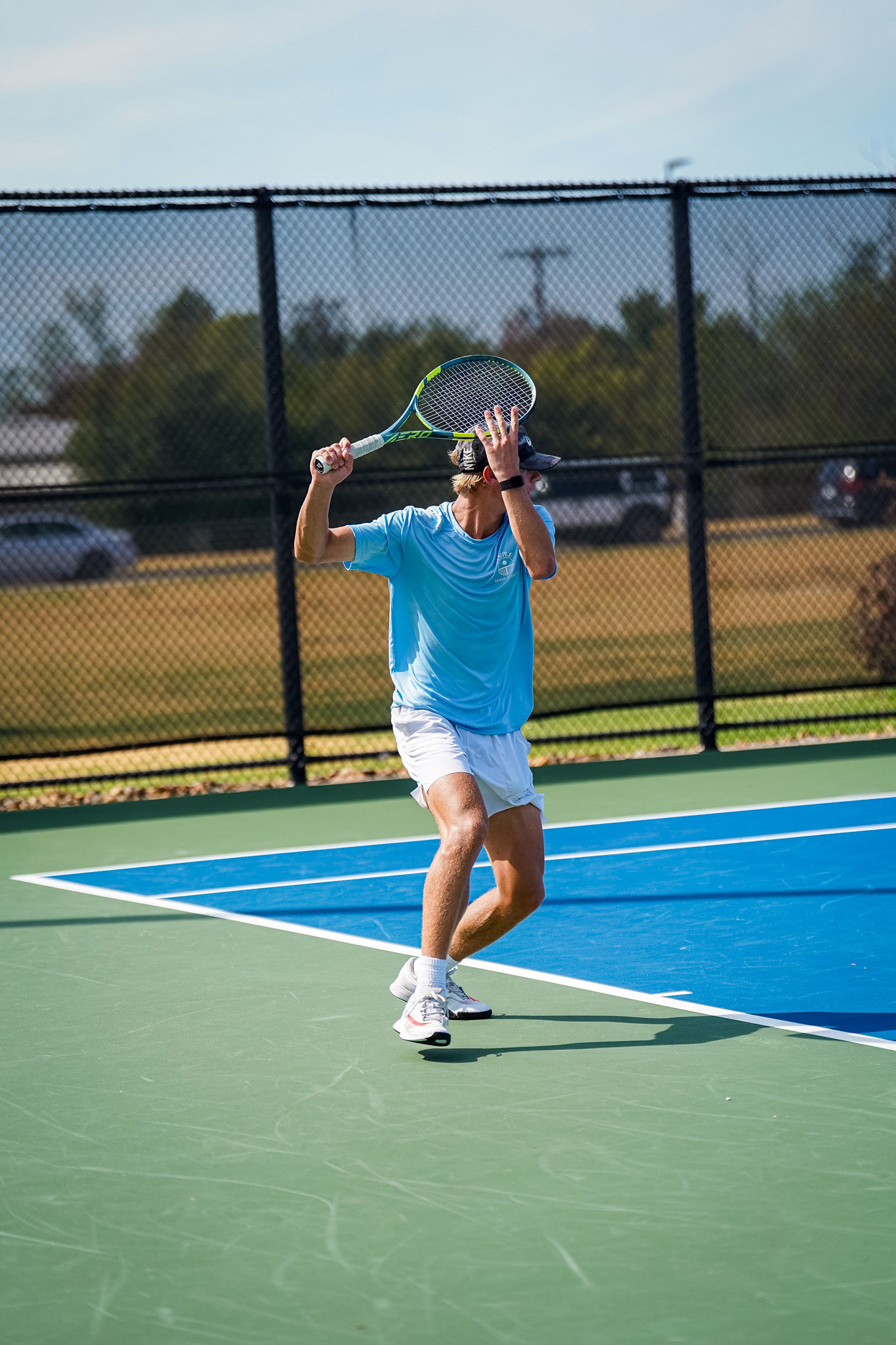 SIMPLE Tennis Academy athlete training on court