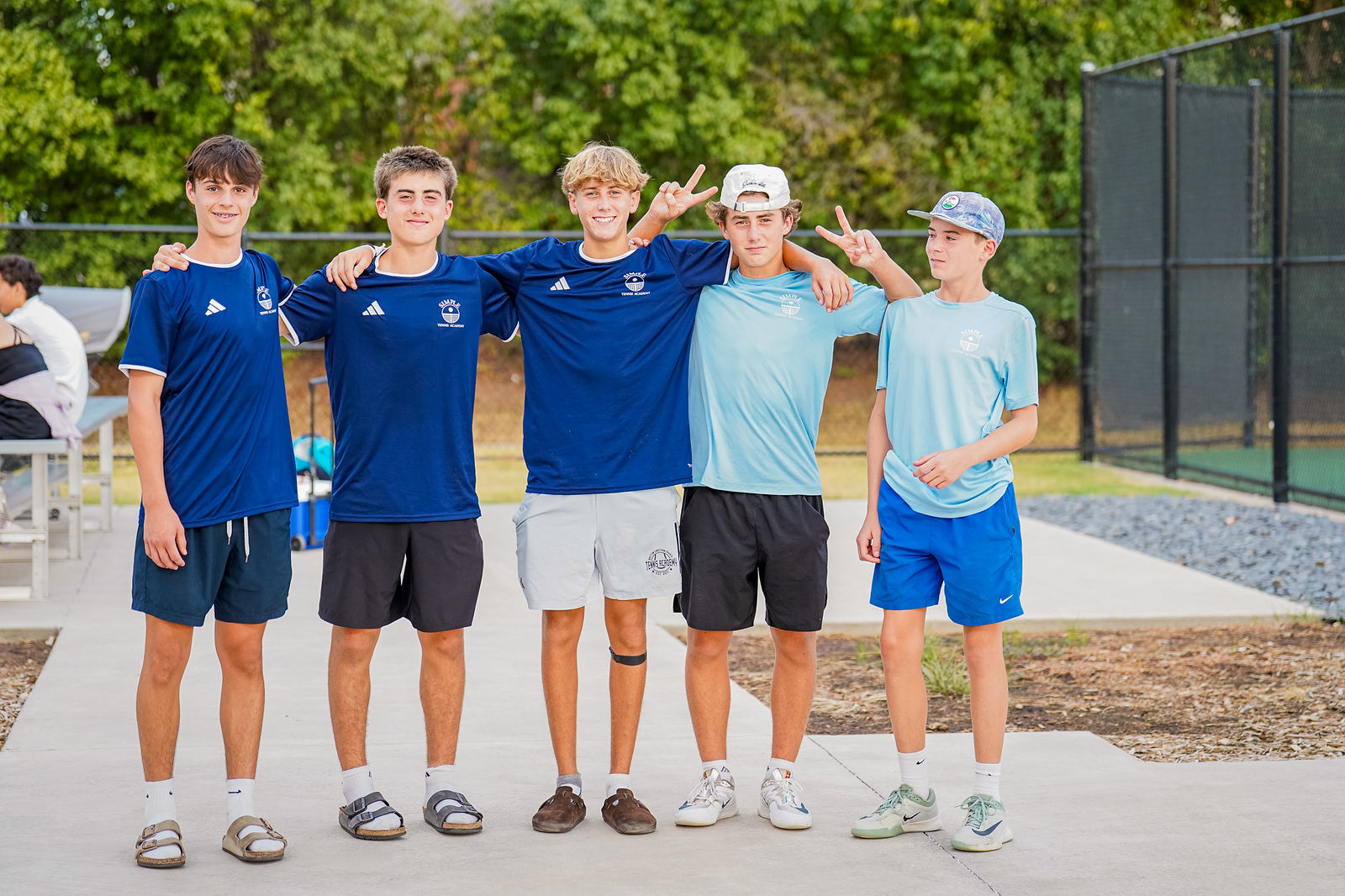 SIMPLE Tennis Academy athlete training on court