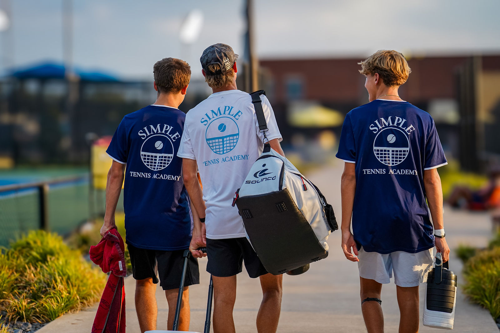 SIMPLE Tennis Academy athlete training on court